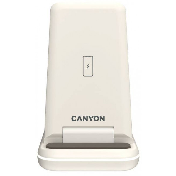 Фото - Беспроводное зарядное устройство Canyon WS-304 3 в 1 QI Cosmic Latte (CNS-WCS304CL)
