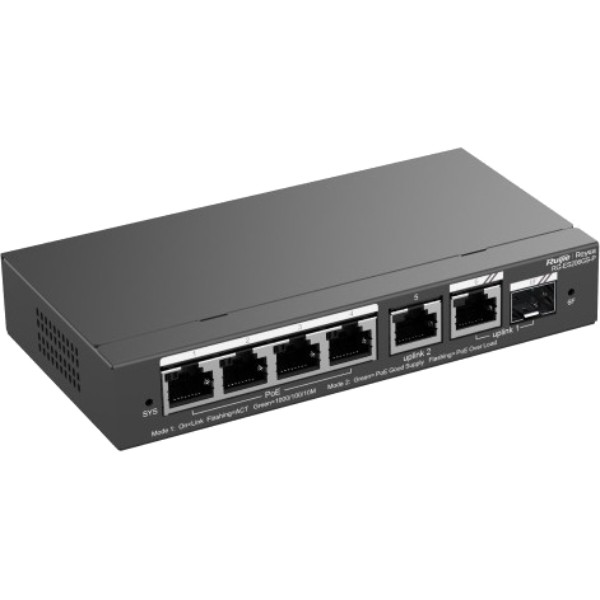 Фото - Коммутатор локальной сети (Switch) Ruijie RG-ES206GS-P
