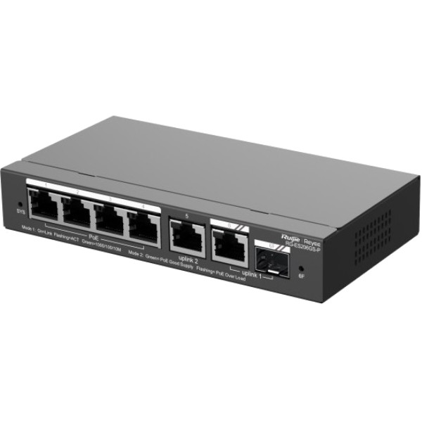 Фото - Коммутатор локальной сети (Switch) Ruijie RG-ES206GS-P