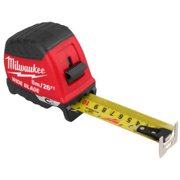 Фото - Рулетка Milwaukee WIDE BLADE MAGNETIC 8 м (4932499210)