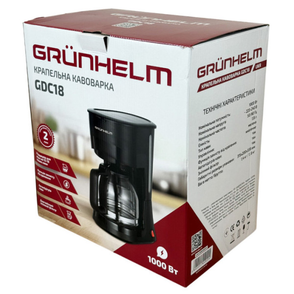 Фото - Кавоварка крапельна Grunhelm GDC18
