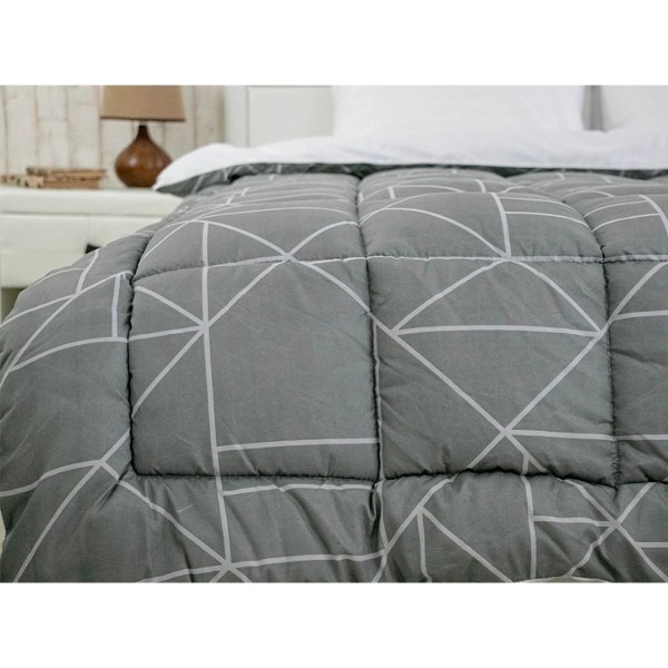 Фото - Ковдра демісезонна двоспальна євро Руно 200х220 Crystal Grey (322.52_Crystal Grey)