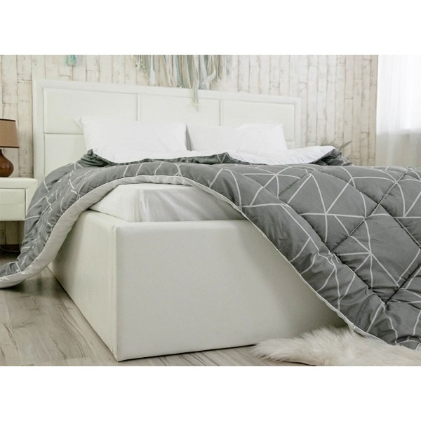 Фото - Ковдра демісезонна двоспальна євро Руно 200х220 Crystal Grey (322.52_Crystal Grey)