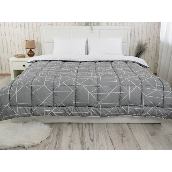 Фото - Одеяло демисезонное двуспальное евро Руно 200х220 Crystal Grey (322.52_Crystal Grey demi)