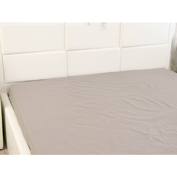 Фото - Простынь двуспальная Руно Dark Grey бязь 180х200 (504.114У_Dark Grey)