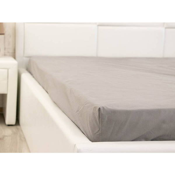 Фото - Простынь двуспальная Руно Dark Grey бязь 160х200 (500.114У_Dark Grey)