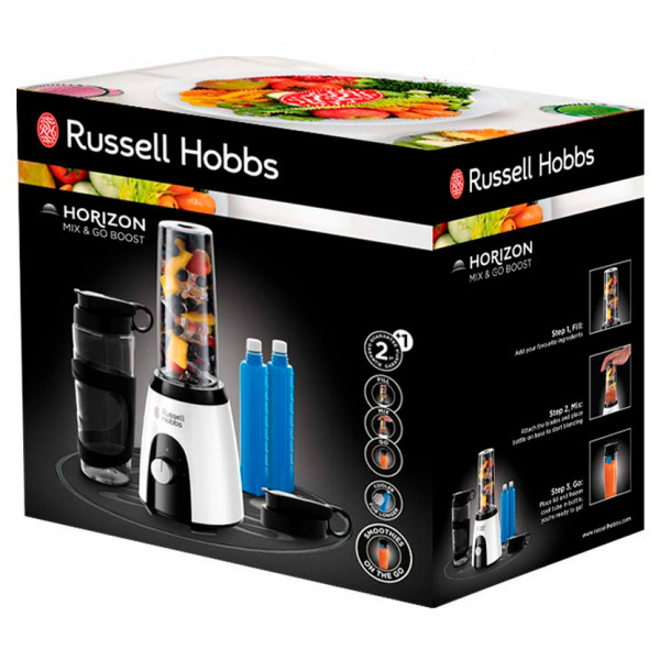 Фото - Блендер стаціонарний Russell Hobbs 25161-56 Horizon Mix & Go Boost White-Black