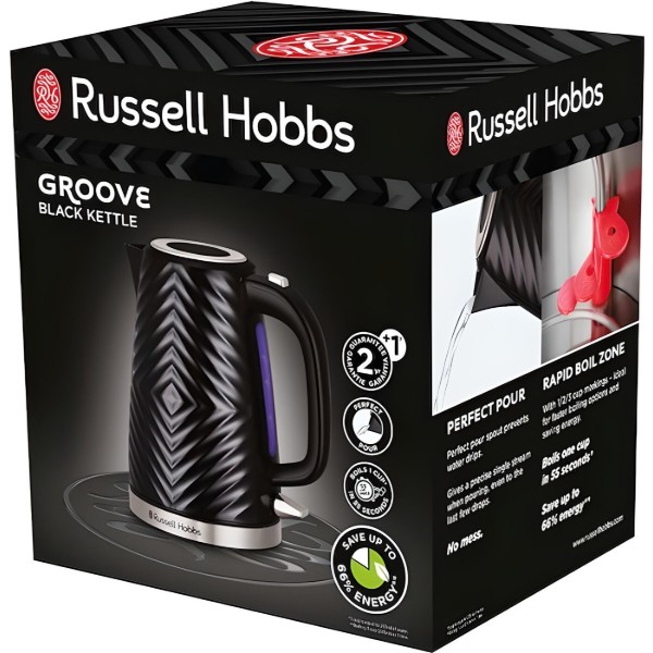 Фото - Електричний чайник Russell Hobbs 26380-70 Groove Black