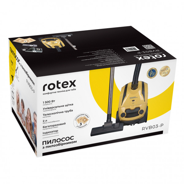 Фото - Пылесос для с/у с мешком Rotex RVB03-P