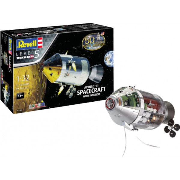 Фото - Набір для моделювання техніки Revell набір Командний модуль Колумбія місії Аполлон 11 1:32 (RVL-03703)