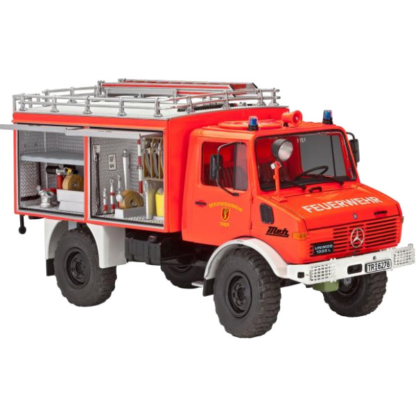 Фото - Набір для моделювання техніки Revell Пожежна машина Unimog U1300L TLF 8/18 1:24 (RVL-07512)