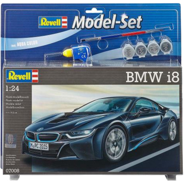 Фото - Набір для моделювання техніки Revell набір Автомобіль BMW i8 1:24 (RVL-67008)