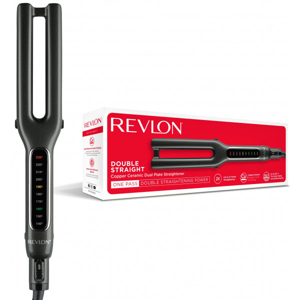 Фото - Вирівнювач волосся Revlon One-Step double straight (RVST2204E)