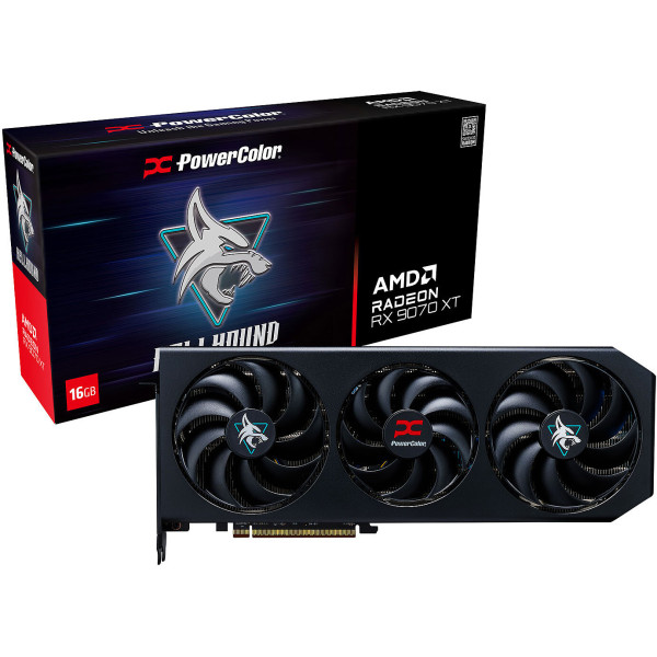 Фото - Відеокарта PowerColor AMD Radeon RX 9070 XT 16GB GDDR6 Hellhound (RX9070XT 16G-L/OC)