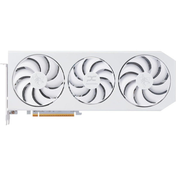 Фото - Відеокарта PowerColor AMD Radeon RX 9070 XT 16GB GDDR6 Hellhound Spectral White (RX9070XT 16G-L/OC/WHITE)