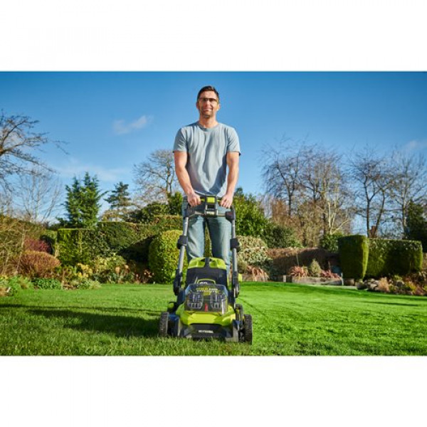 Фото - Газонокосилка аккумуляторная Ryobi ONE+ RY18LMX40B-0 (без АКБ и ЗУ)