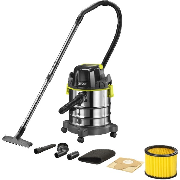 Фото - Пилосос для сухого прибирання без мішка Ryobi R18WDV-0 ONE+ 18В 18л (без АКБ та ЗП) Фото - Пилосос для сухого прибирання без мішка Ryobi R18WDV-0 ONE+ 18В 18л (без АКБ та ЗП)