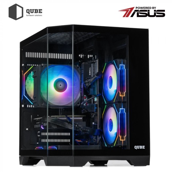Фото - Системний блок QUBE QB Ryzen 5 5600 RTX 5060 8GB CRb 1610 (Ryzen55600RTX50608GBCRb1610)