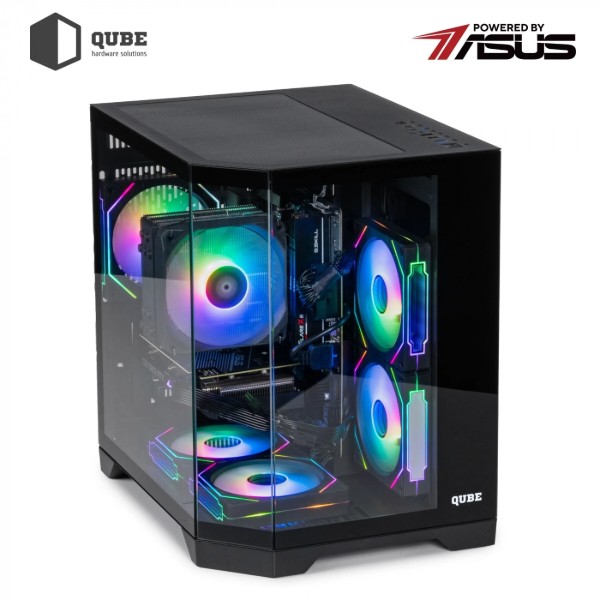 Фото - Системний блок QUBE QB Ryzen 5 5600 RTX 5060 8GB CRb 1610 (Ryzen55600RTX50608GBCRb1610)