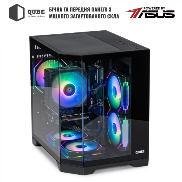 Фото - Системний блок QUBE QB Ryzen 5 5600 RTX 5060 8GB CRb 1610 (Ryzen55600RTX50608GBCRb1610)