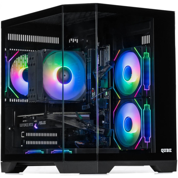Фото - Системний блок QUBE QB Ryzen 5 8400F RTX 5060 8GB CRb 321010 (Ryzen58400FRTX50608GBCRb321010)