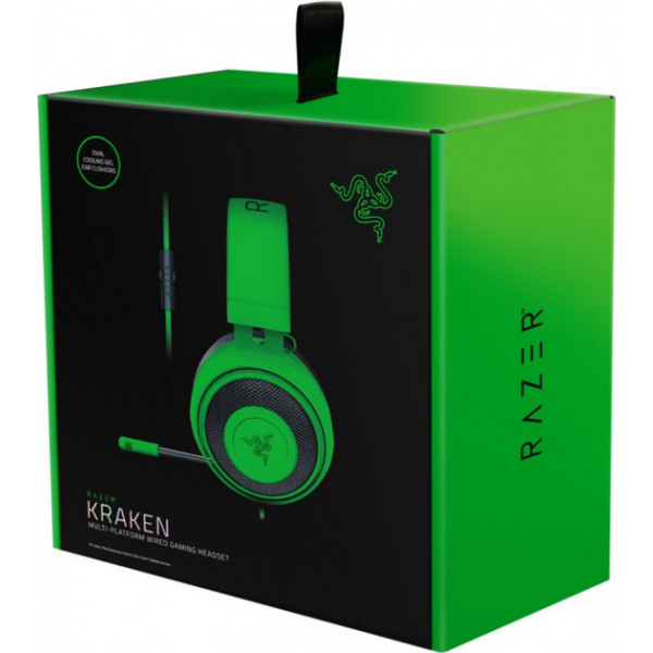 Фото - Гарнітура дротова ігрова Razer Kraken Multi Platform Green (RZ04-02830200-R3M1)