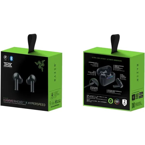 Фото - Наушники вкладыши беспроводные TWS Razer Hammerhead V3 X Hyperspeed (RZ12-05620100-R3G1)