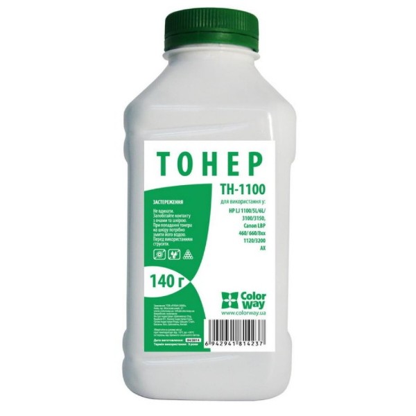 Фото - Тонер для заправки картриджа Colorway (TH-1100) HP LJ 1100/5L/AX 140 г