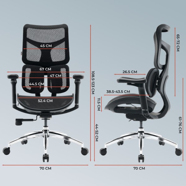 Фото - Кресло офисное Sihoo DORO S100 Mesh Black (S100-M301)