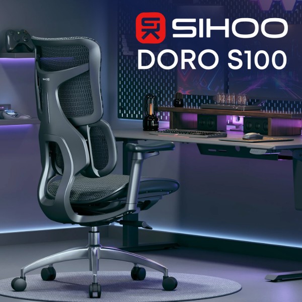 Фото - Кресло офисное Sihoo DORO S100 Mesh Black (S100-M301)