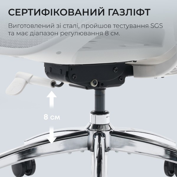 Фото - Кресло офисное Sihoo DORO S100 Mesh White (S100-M302)