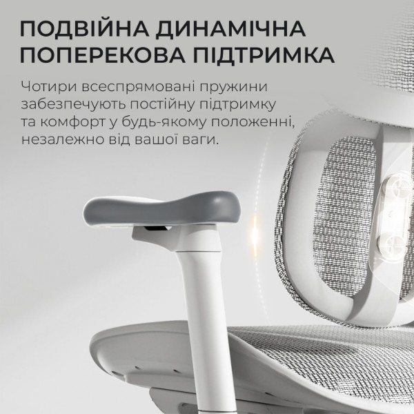 Фото - Кресло офисное Sihoo DORO S100 Mesh White (S100-M302)