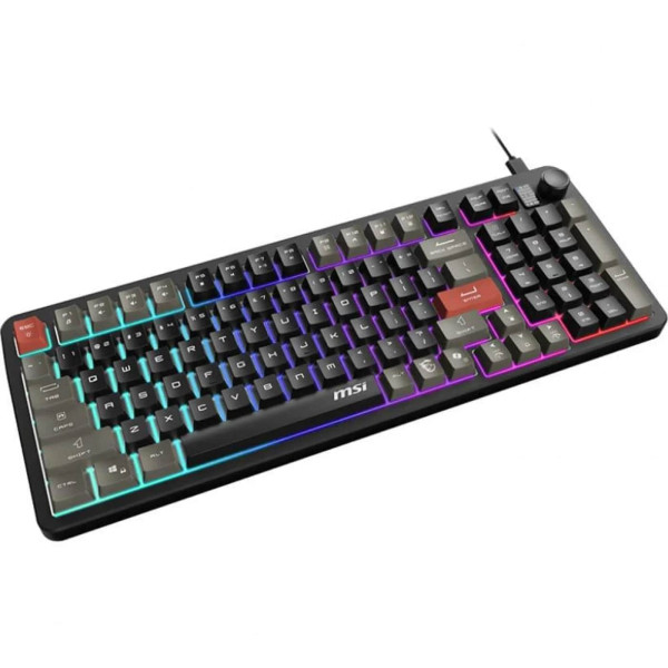 Фото - Клавіатура дротова ігрова MSI FORGE GK110 UA Black (S11-04UA226-HH9)