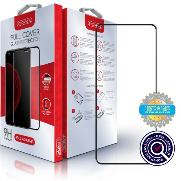 Фото - Захисне скло для смартфону Intaleo Full Glue for Samsung S21 Black (G991) (1283126510472)