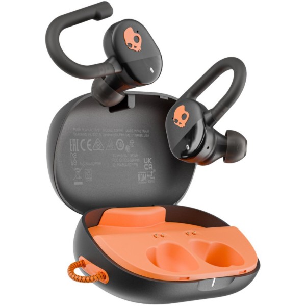 Фото - Навушники вкладиші бездротові TWS Skullcandy TW Push Play Active True Black/Orange (S2PPW-S749)