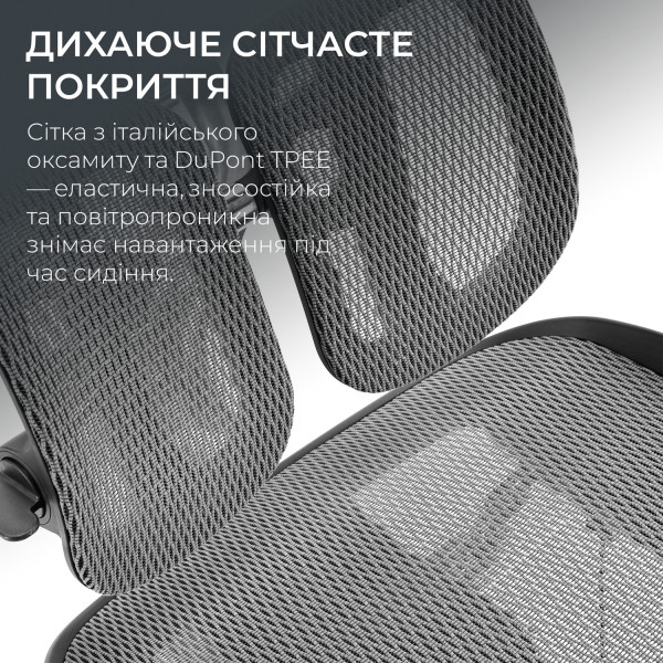 Фото - Кресло офисное Sihoo DORO S300 Mesh Dark Grey (S300-M201)