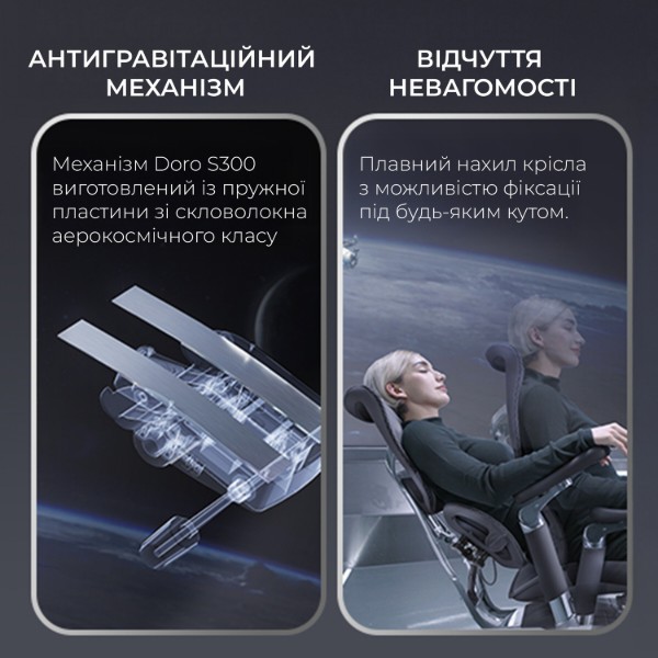 Фото - Кресло офисное Sihoo DORO S300 Mesh Light Grey (S300-M202)