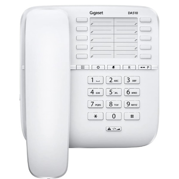 Фото - Телефон шнуровой Gigaset DA510 white (S30054-S6530-B102)