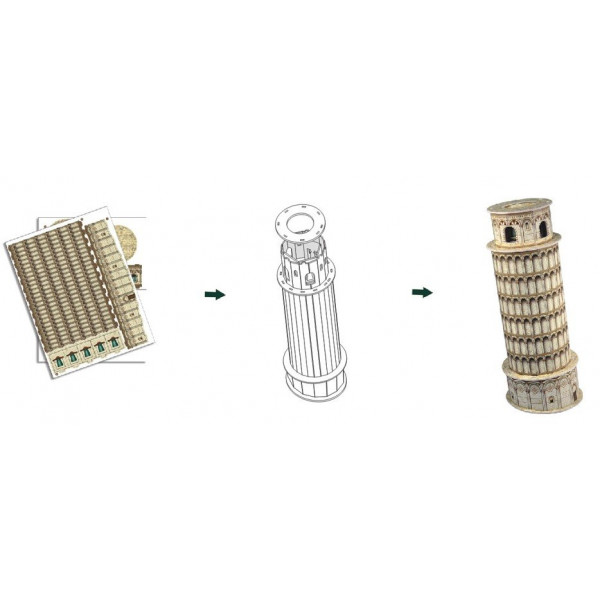 Фото - 3D пазли Cubic Fun "Пізанська вежа" серія міні (S3008h)