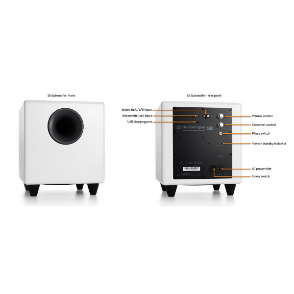 Фото - Сабвуфер Audioengine S8 White