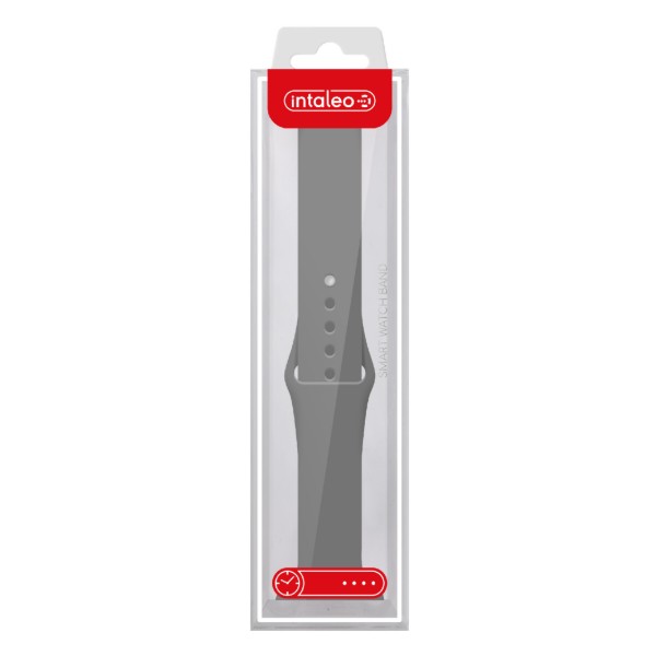 Фото - Ремінець для смарт-годинника Intaleo Silicone for Apple Watch 42/44 mm Gray (1283126494352)