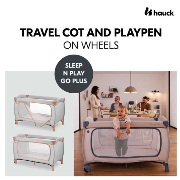 Фото - Манеж-ліжко HAUCK Sleep N Play Go Plus Dusty Cork