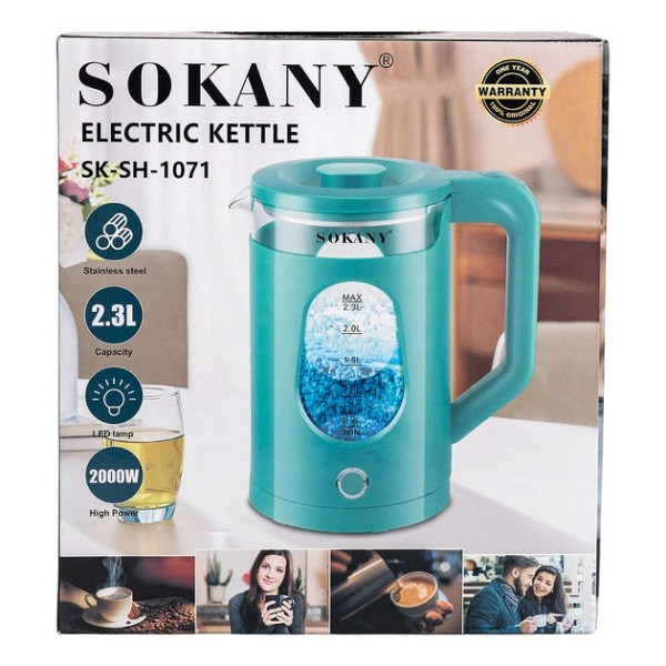 Фото - Електричний чайник Sokany SK-SH-1071BL