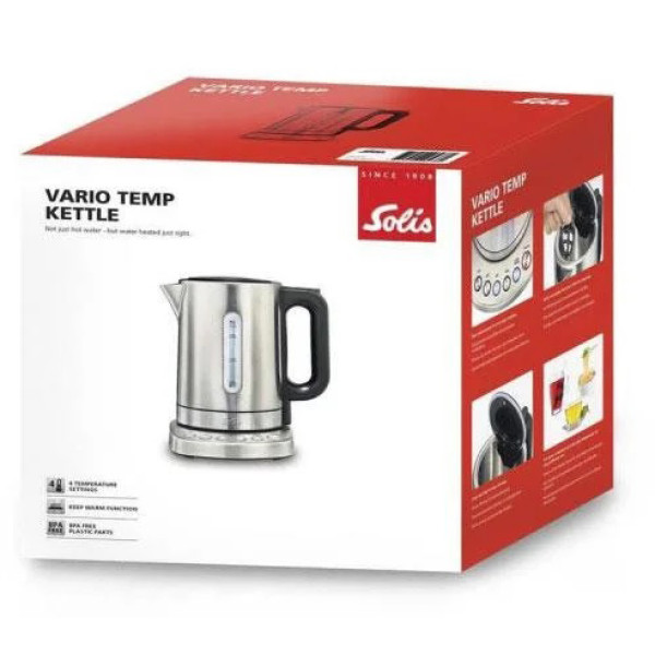 Фото - Електричний чайник Solis з регулюванням температури Vario (96239)