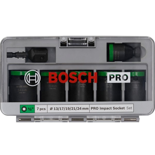 Фото - Набор торцевых головок Bosch Professional Standart 7 шт. 1/2" с адаптером (2.608.003.032)