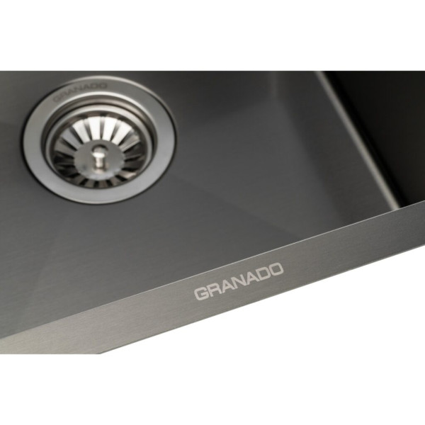 Фото - Мийка кухонна GRANADO Under top mini STEEL S201 black