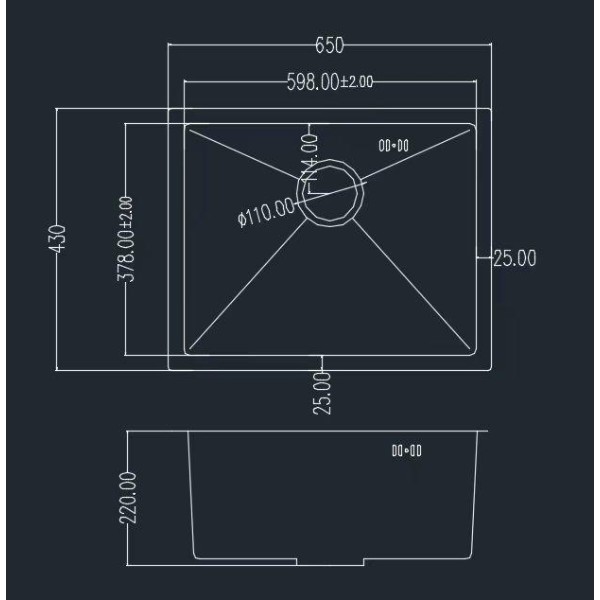Фото - Мойка кухонная GRANADO Under top L STEEL S201 black