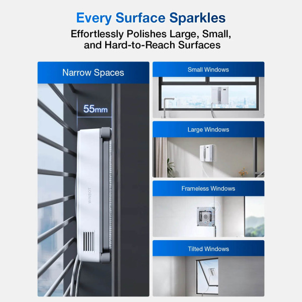 Фото - Пилосос віконний Ecovacs Winbot W2 MINI (WG841-01)