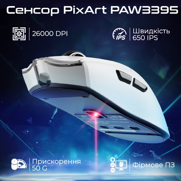 Фото - Мышь беспроводная игровая RAWM SA-MH01.black
