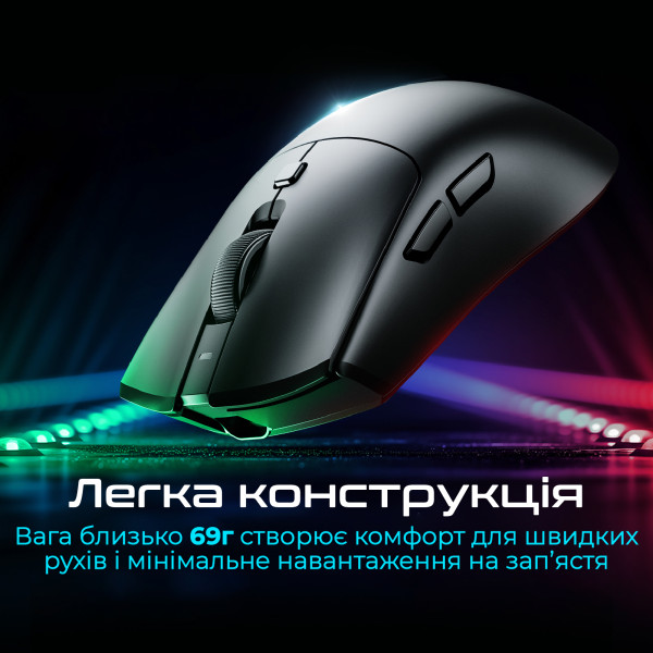 Фото - Миша бездротова ігрова RAWM SA-MH01PRO.black